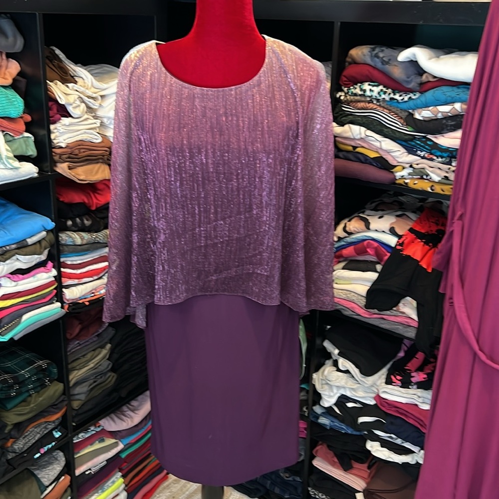 #192. Formal purple dress. SLNY. Size 8 NWT